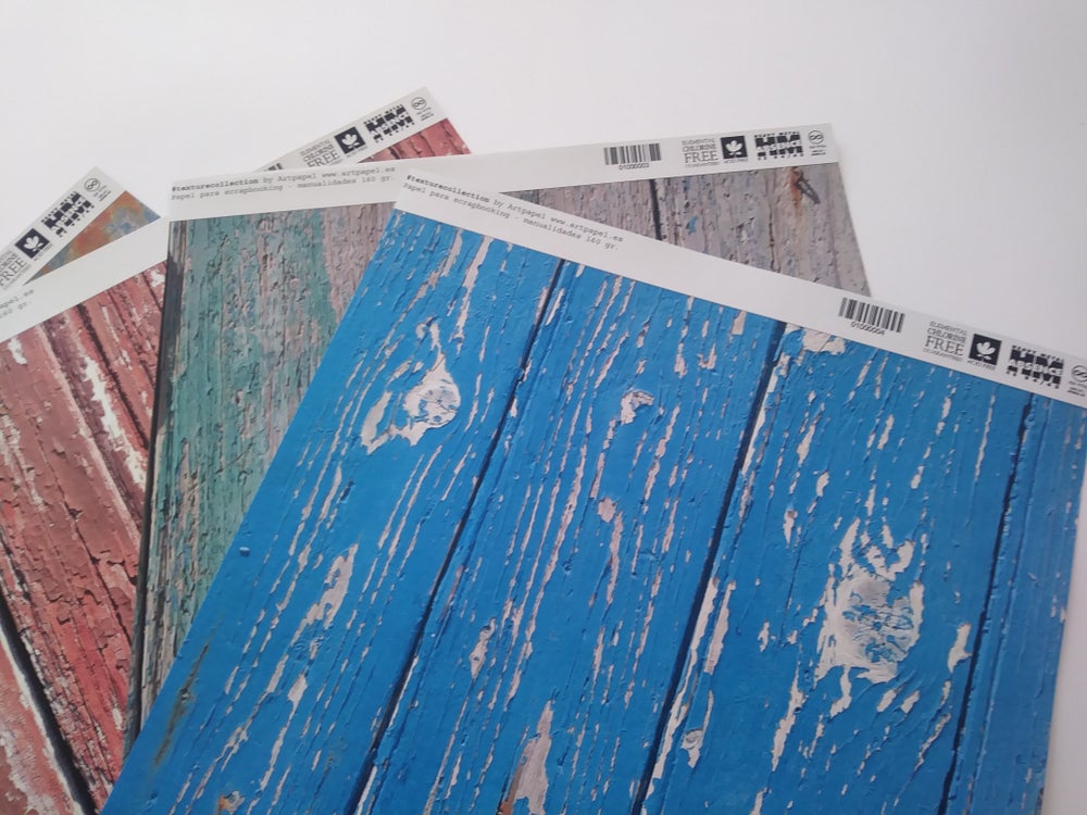 Cartulina Impresa para manualidades textura madera
