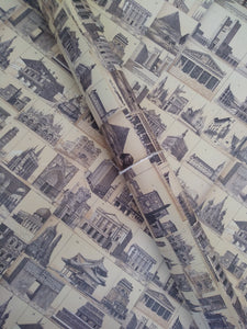 Papel decorado para encuadernación Edificios Antiguos Artpapel