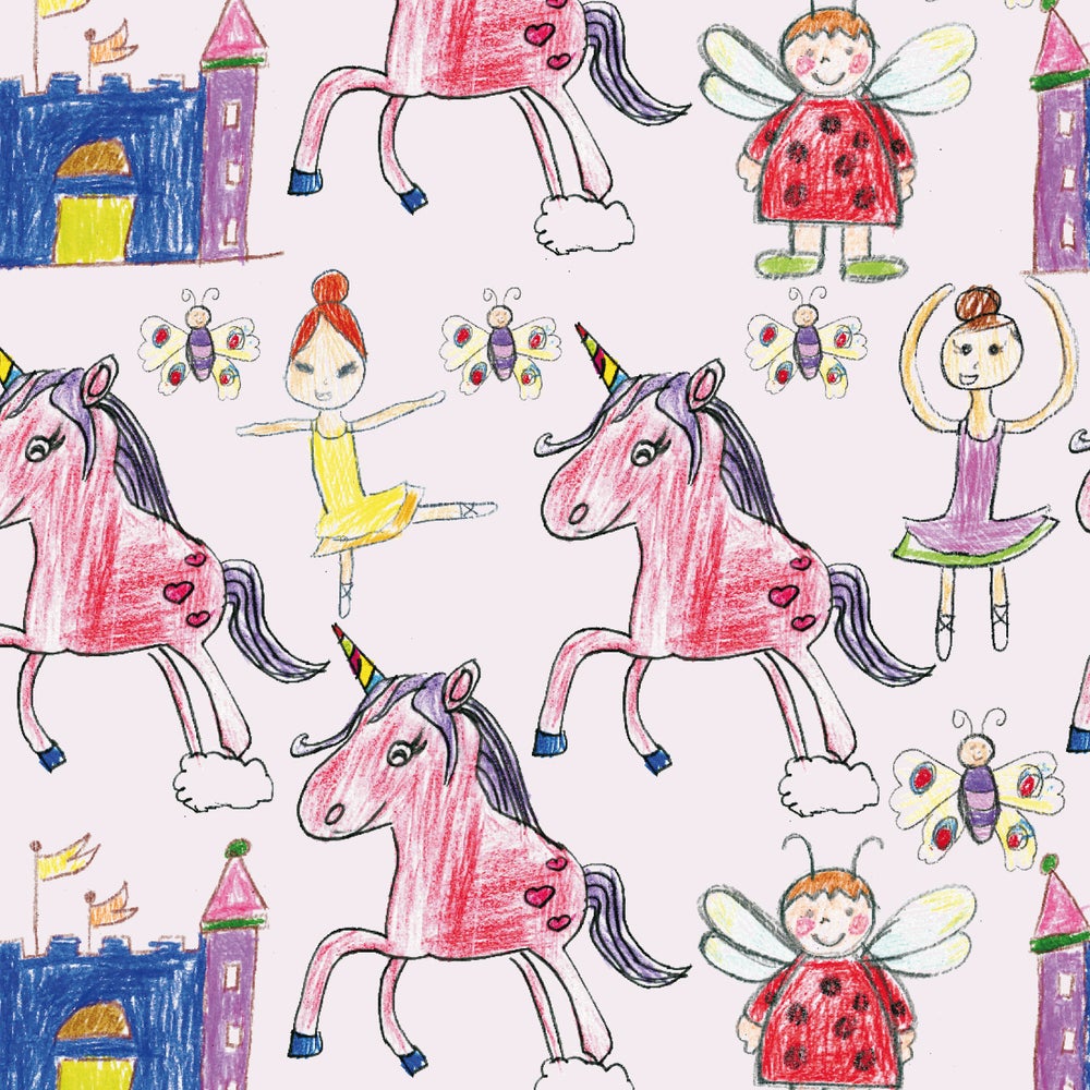 Papel decorado para encuadernación Fairy Tales Unicornios - Artpapel