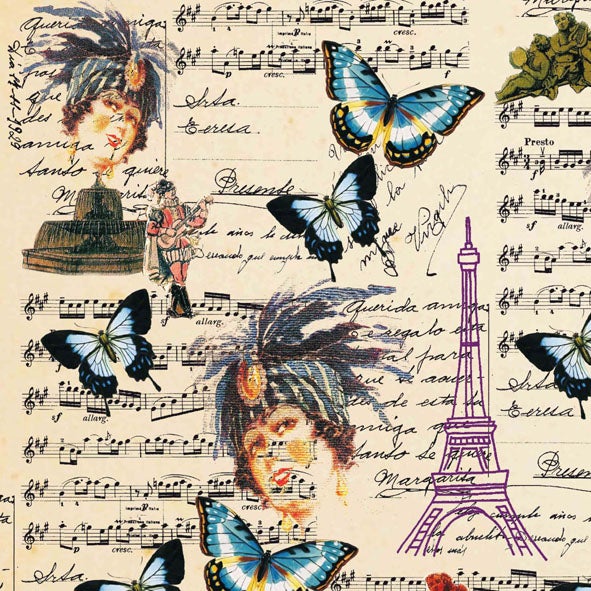 Papel decorado para encuadernación Moda Siglo XX Francia - Artpapel