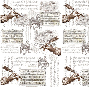 Papel decorado para encuadernación Escritura antigua - Artpapel