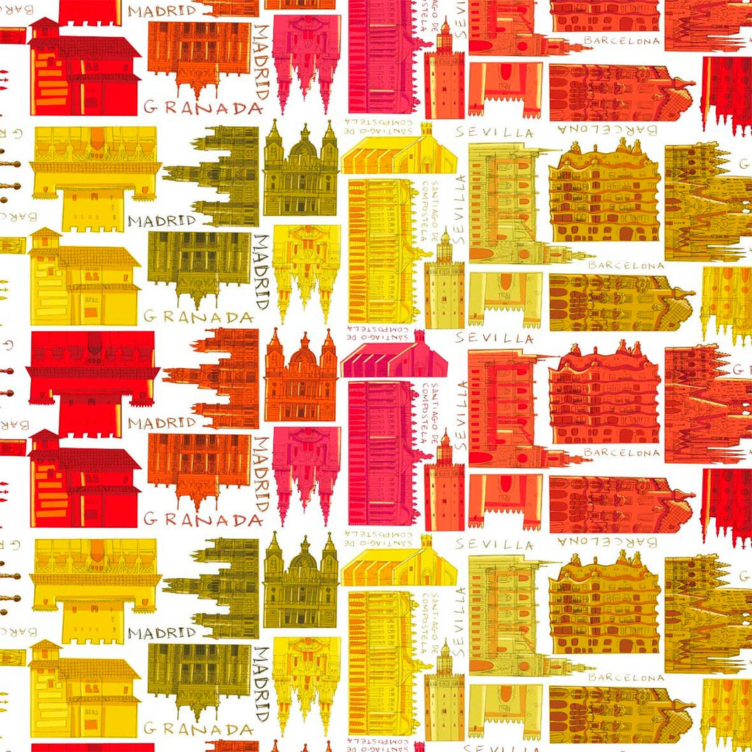 Papel decorado para encuadernación Ciudades de España - Artpapel